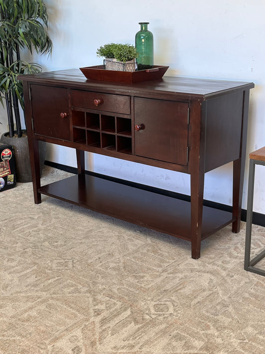 Craftsman Style Buffet w/Wine Rack