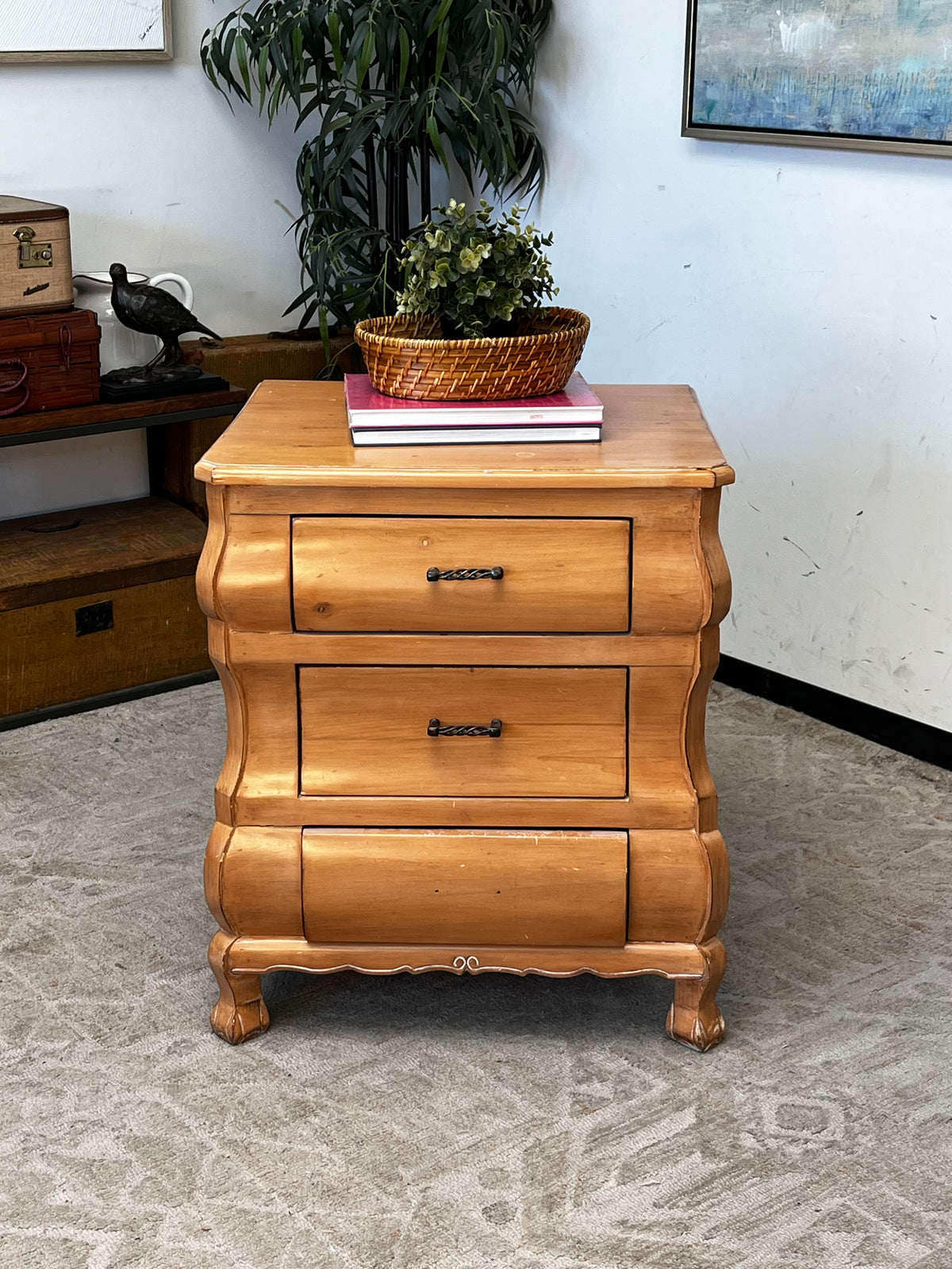 Craftsman Style 3-Drawer Nightstand