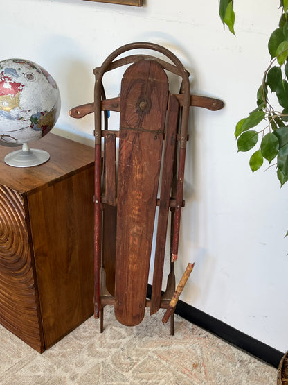Vintage Wooden Snow Sled