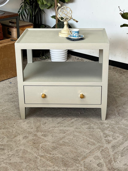 Modern Textured Gray End Table