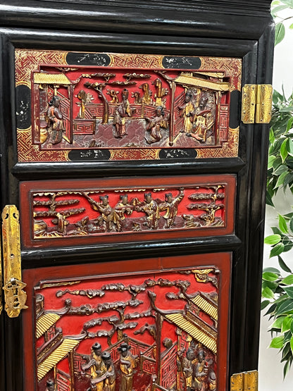 Vintage Ornate China Cabinet - Scene 1