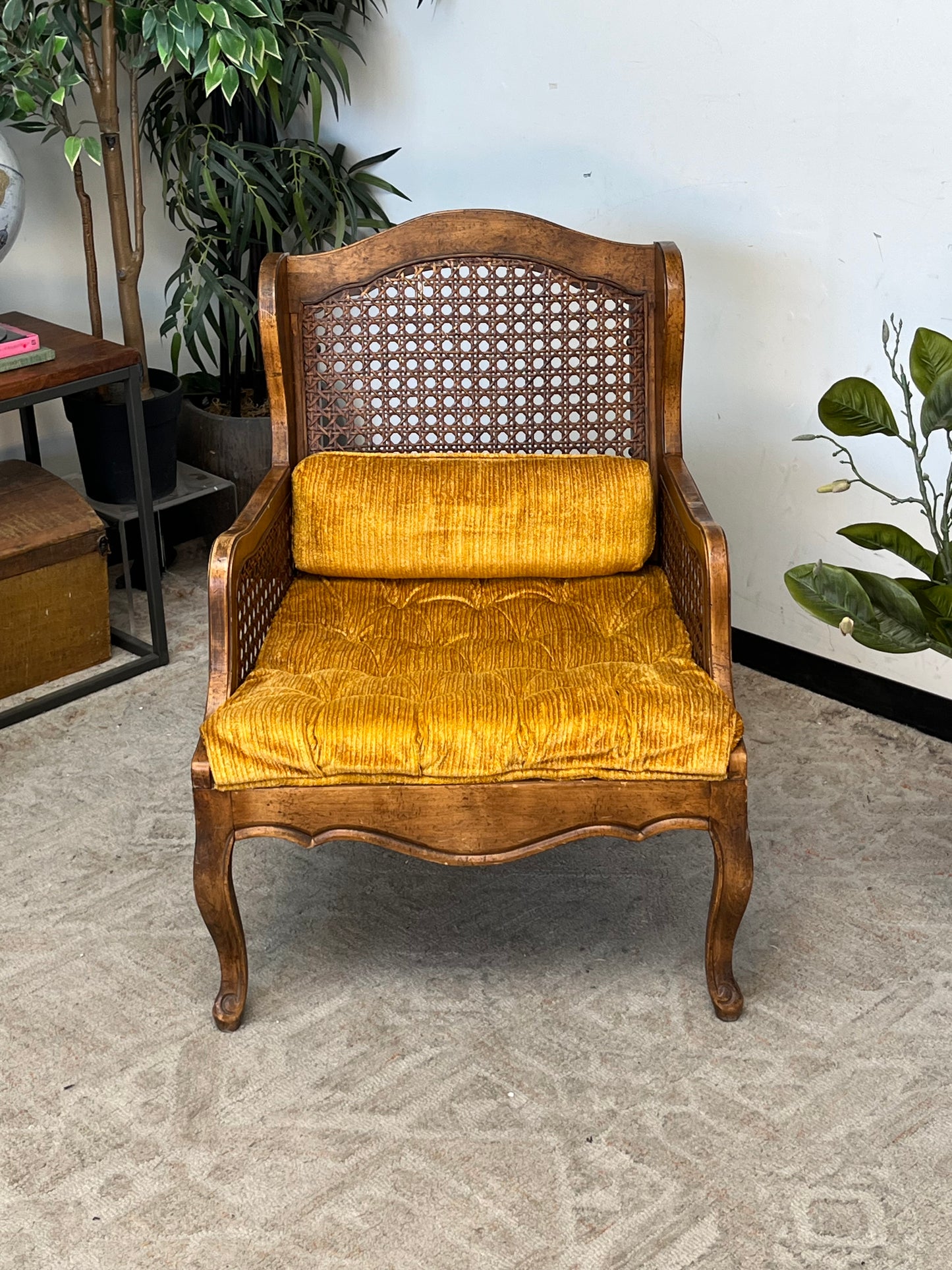Vintage Style Wooden Armchair