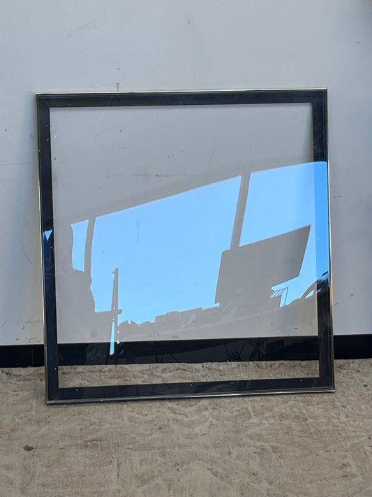 Modern Brushed Gold Metal 35" x 32.5" Picture Frame