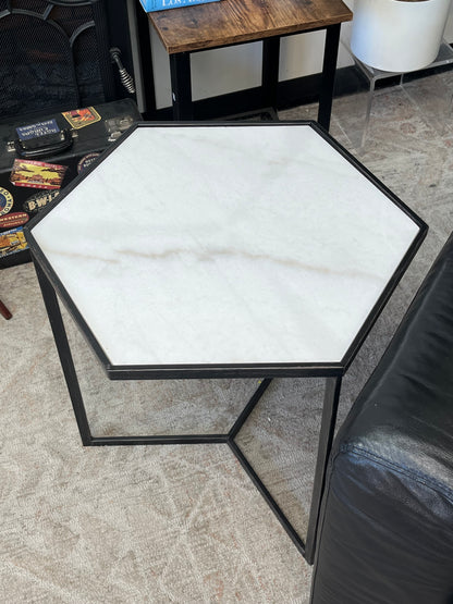 Modern Marble Top 21" Nightstand