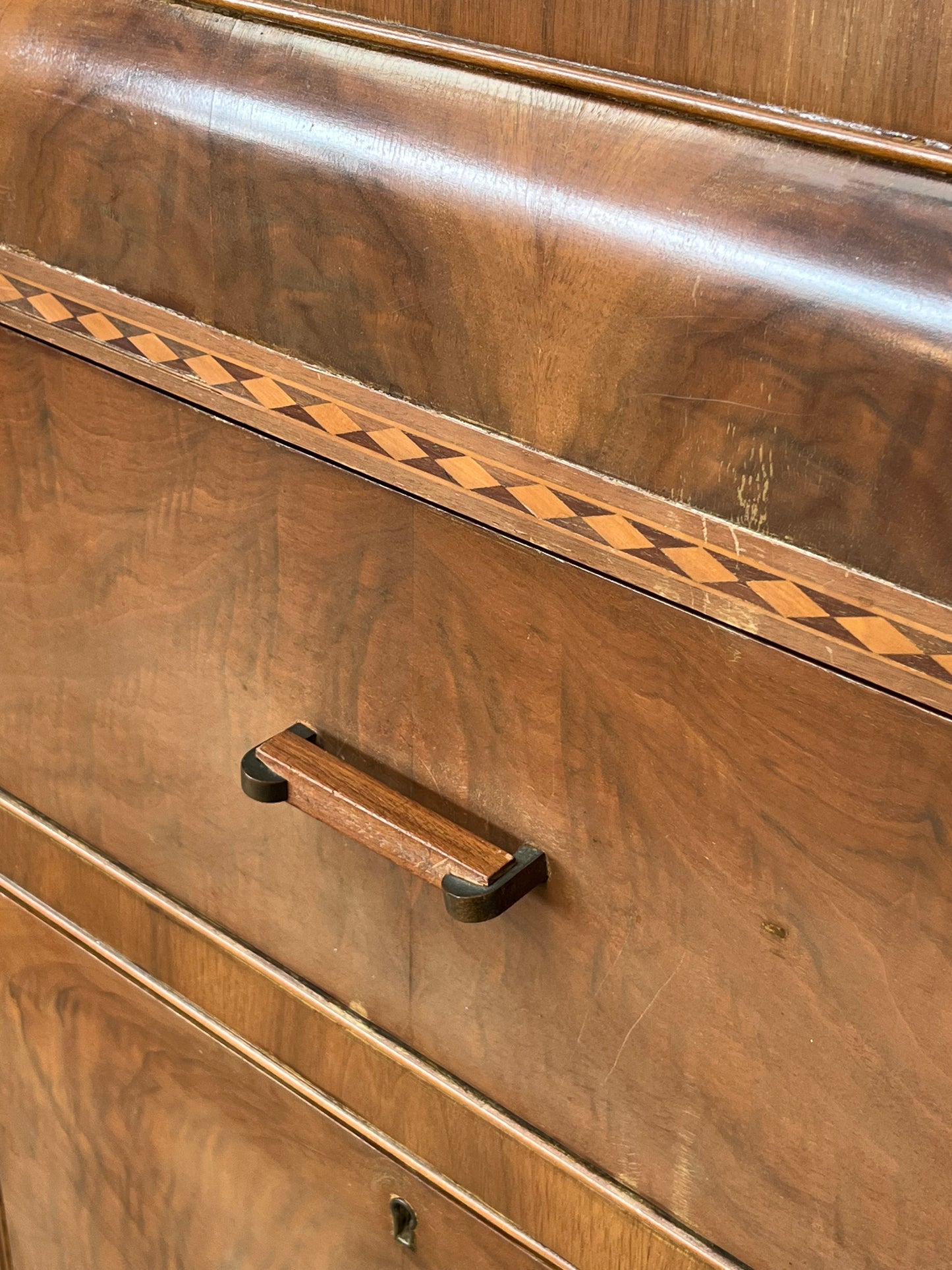 Art Deco Style Wooden Armoire