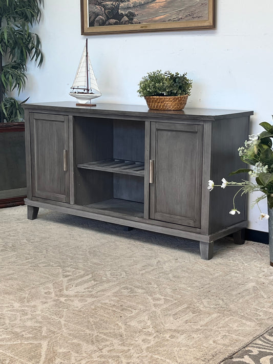Legends Furniture Wooden Grey Console Table