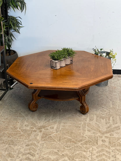 Vintage Hexagonal Coffee Table