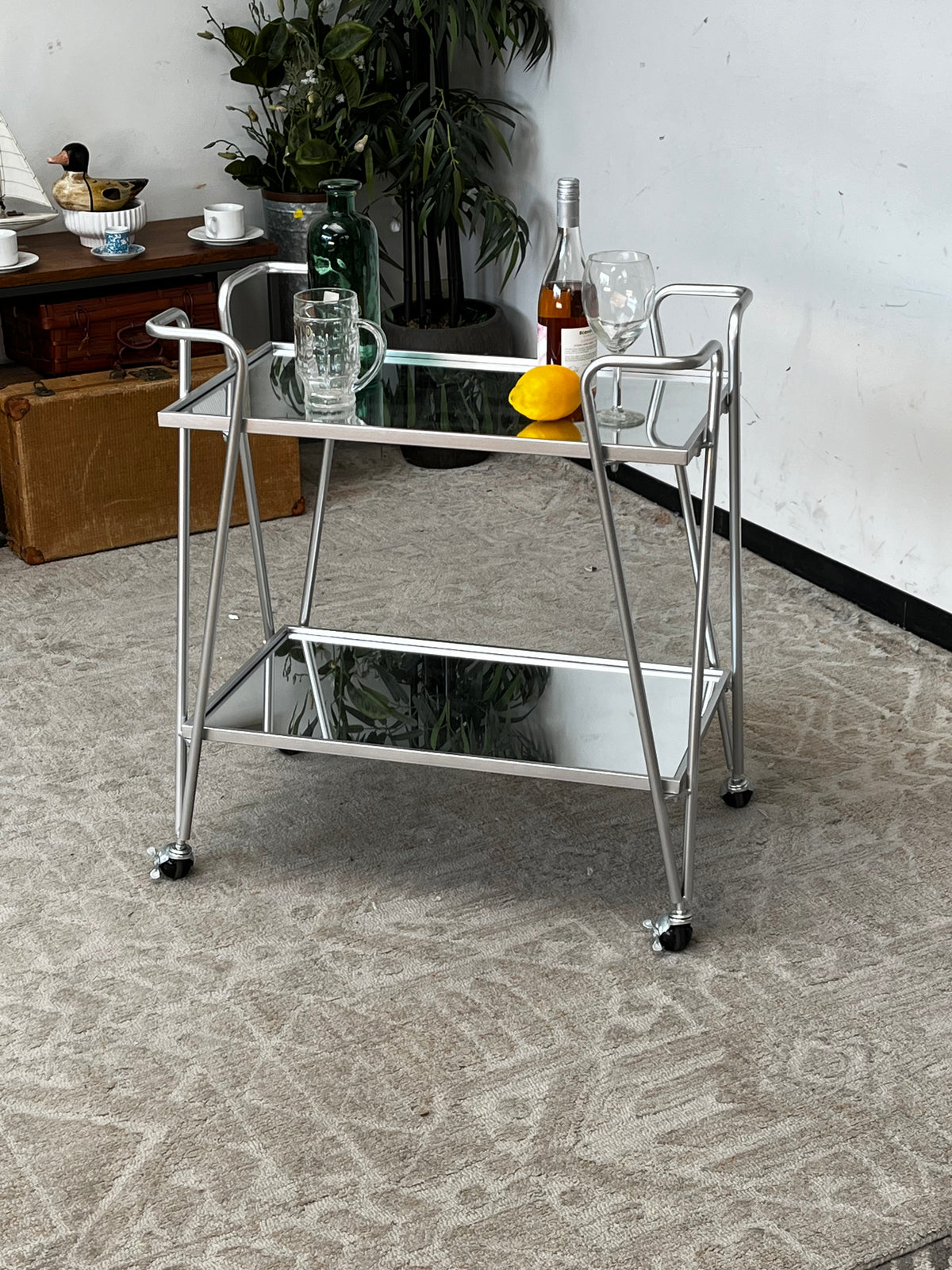 Industrial Style Metal Barcart