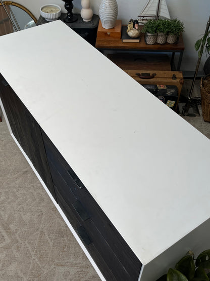 Modern 60" White Credenza