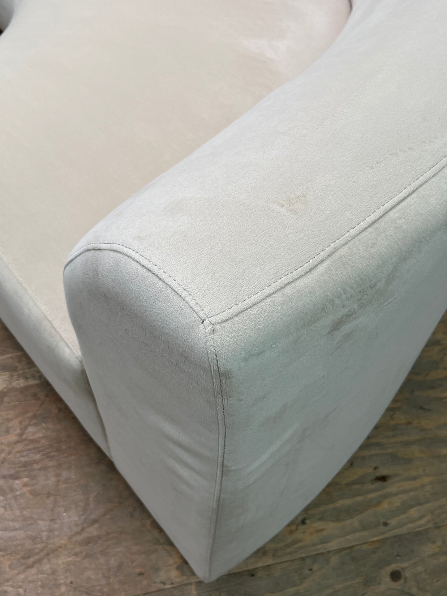 Modern White Rounded Sofa