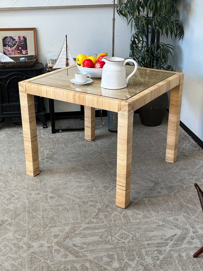 Bohemian Style Rattan Dining Table