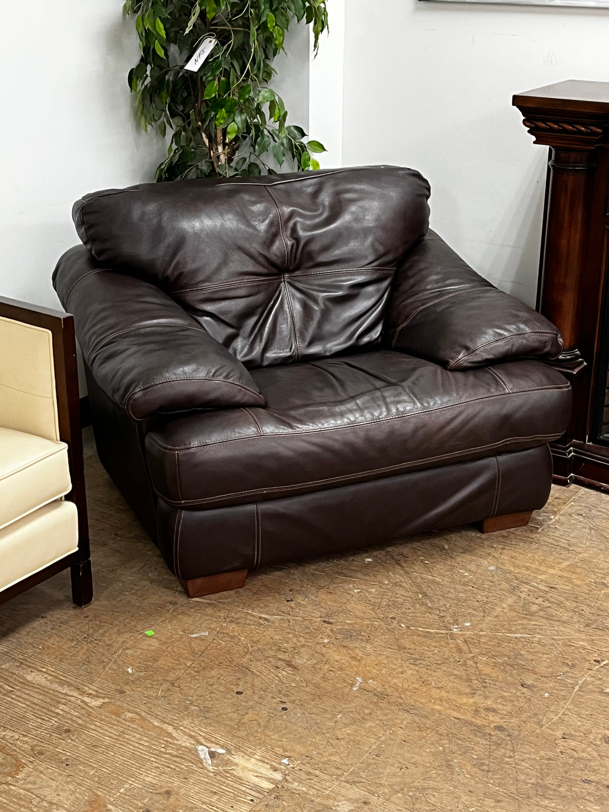 Faux Leather Armchair by Chateau d'Ax