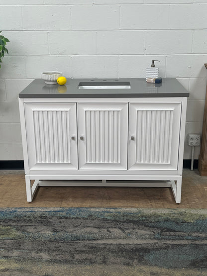 James Martin 48" White Single Sink Vanity