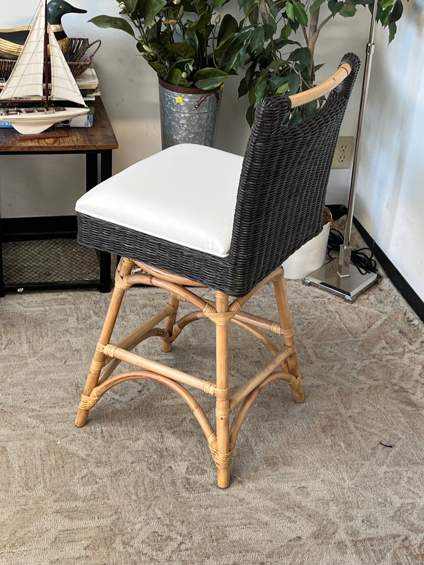 Woven Style Bamboo Outdoor Chair