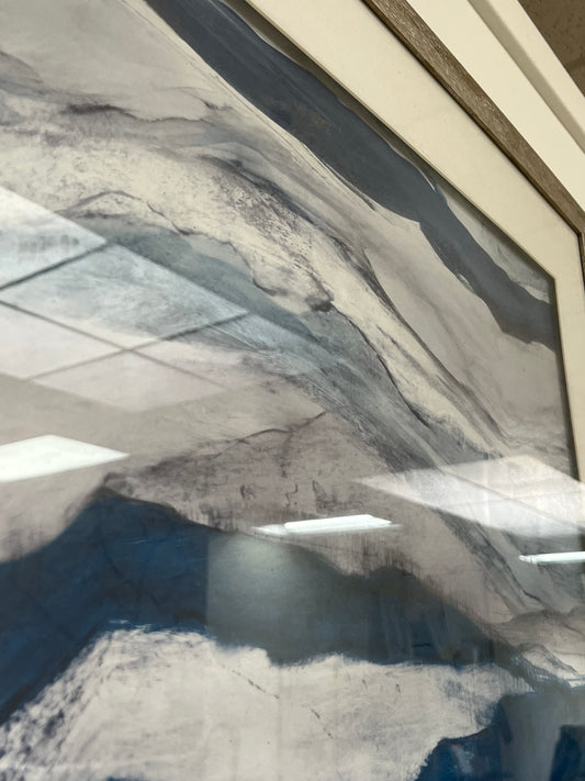 Printed Abstract Mountain Landscape Artwork