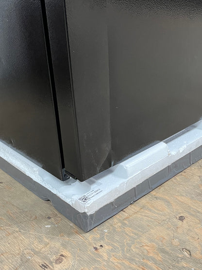 Seasons Black 18 Cu. Ft. Top Freezer Refrigerator -Dented