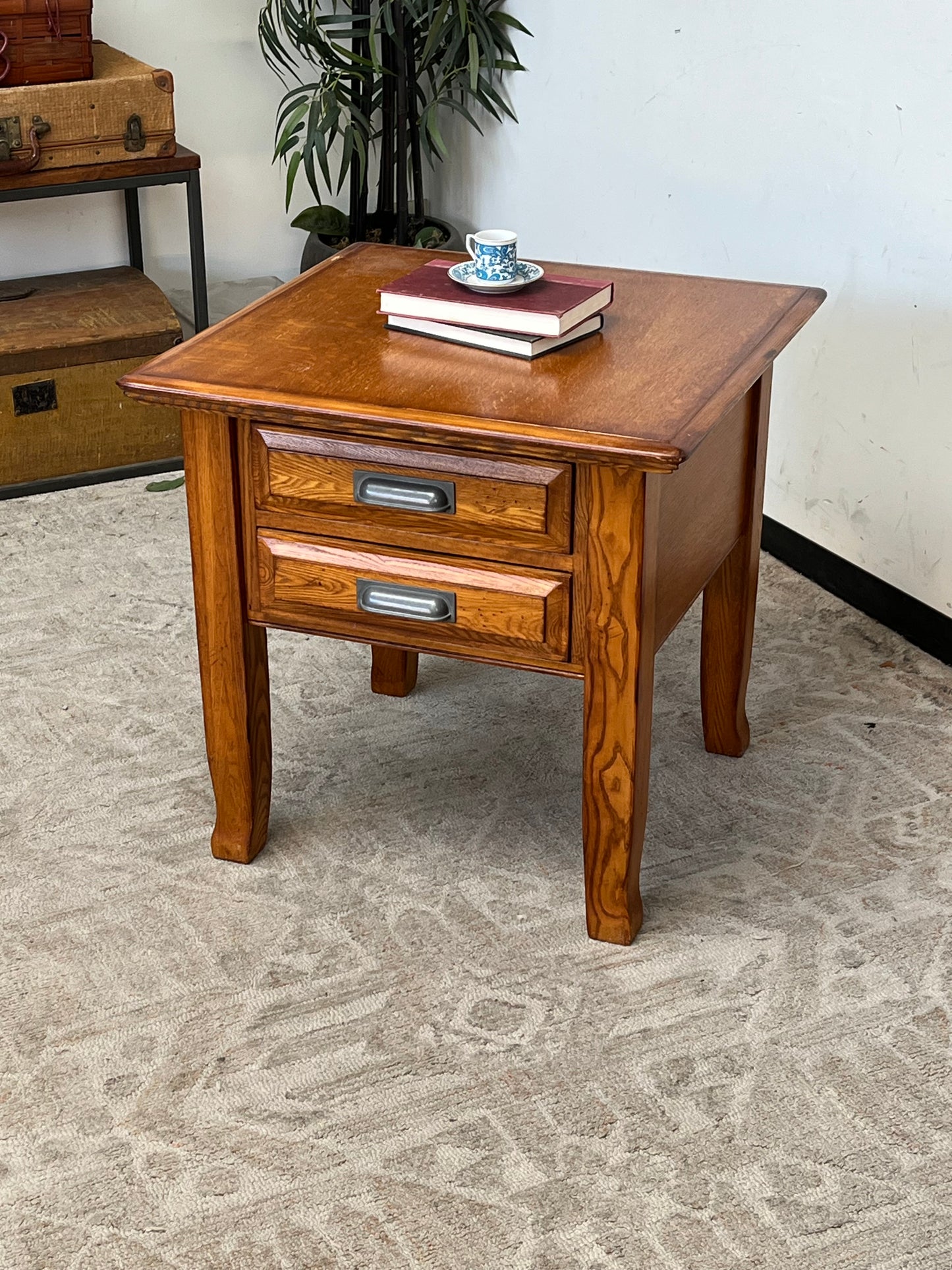 Traditional Side Table w/ Drawers
