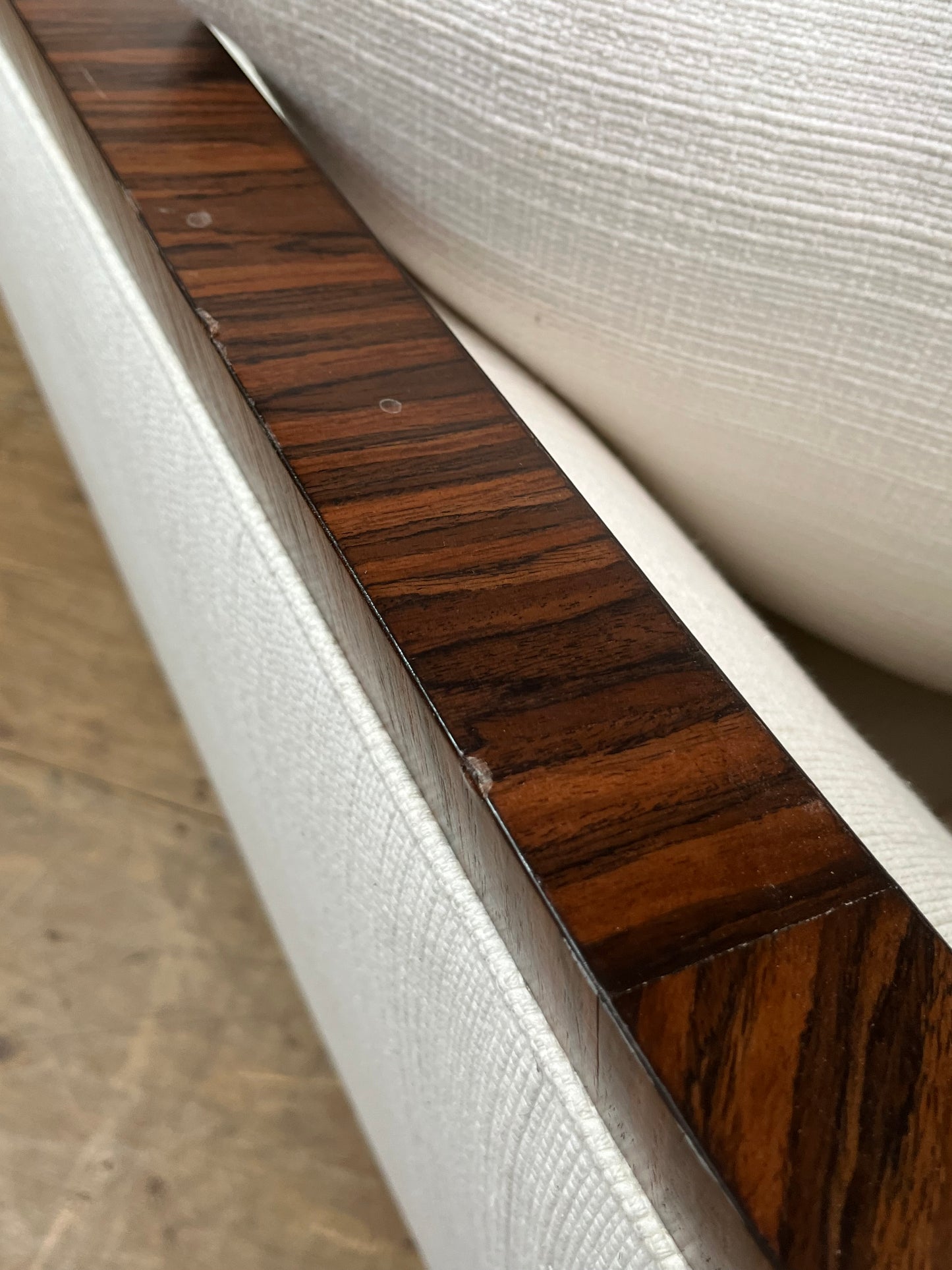 Kreiss Round Back Sofa - Several Stains