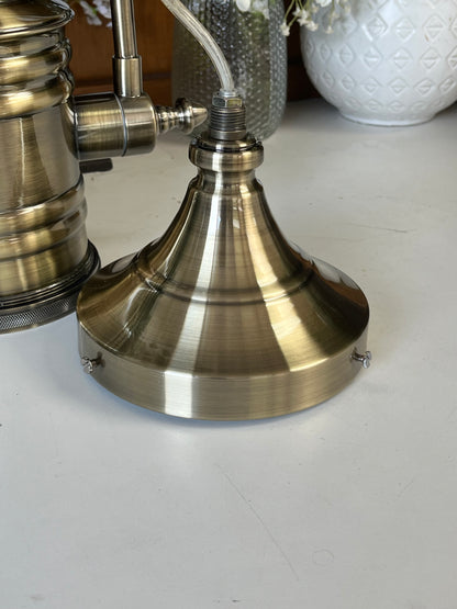 Vintage Style Brass Tone Hanging Light
