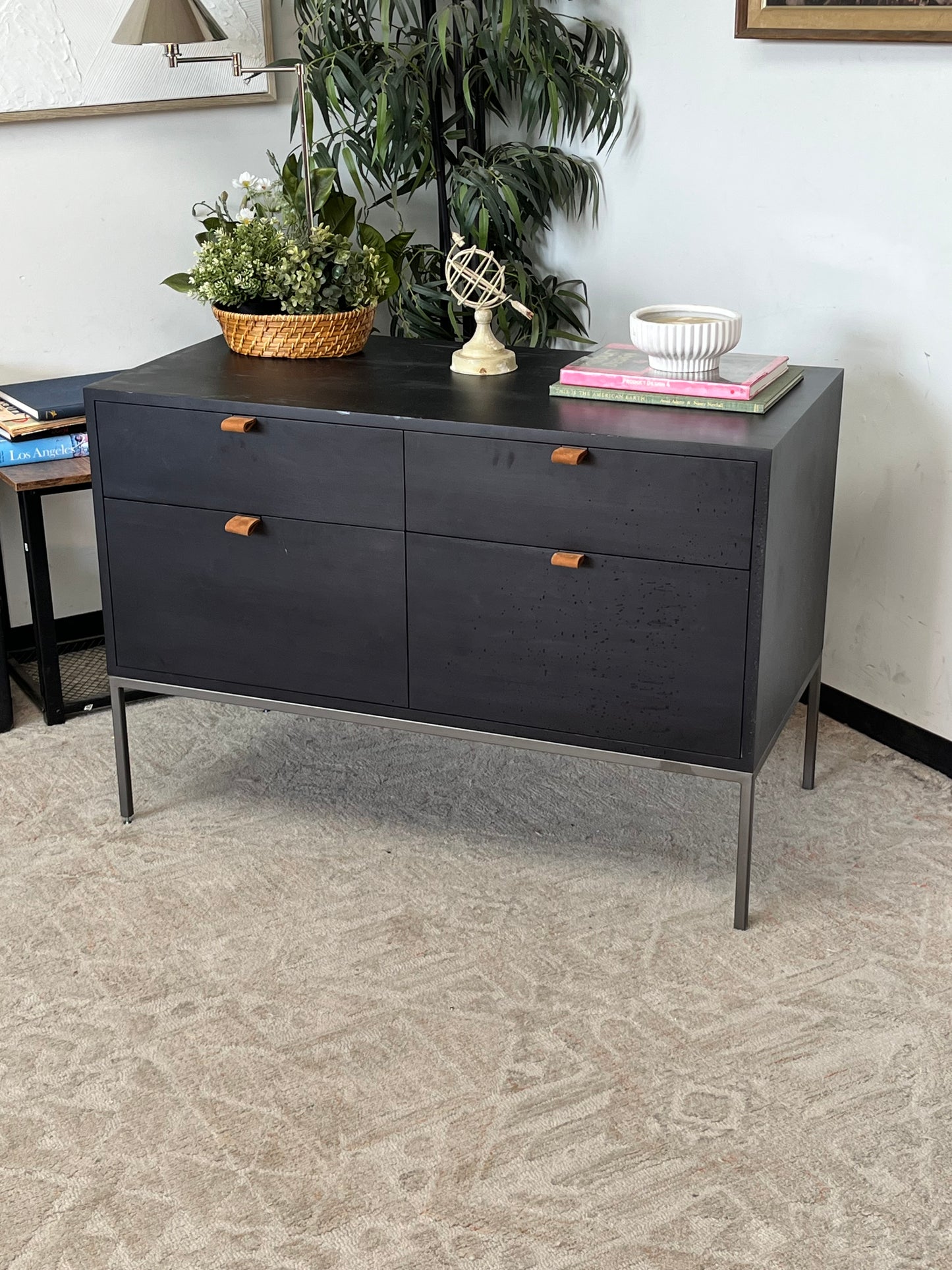 Modern Wooden 2-Drawer File Cabinet