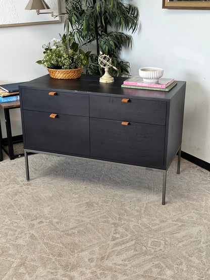 Modern Wooden 2-Drawer File Cabinet