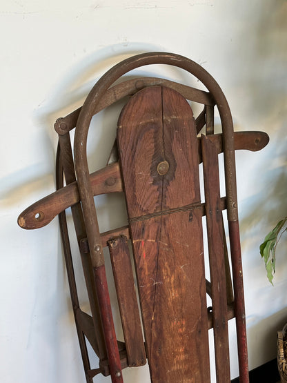 Vintage Wooden Snow Sled