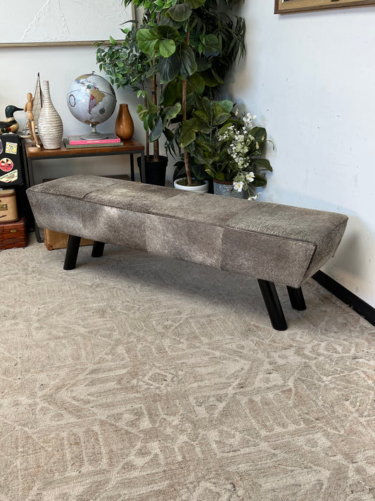 Faux Mohair 63" Bench