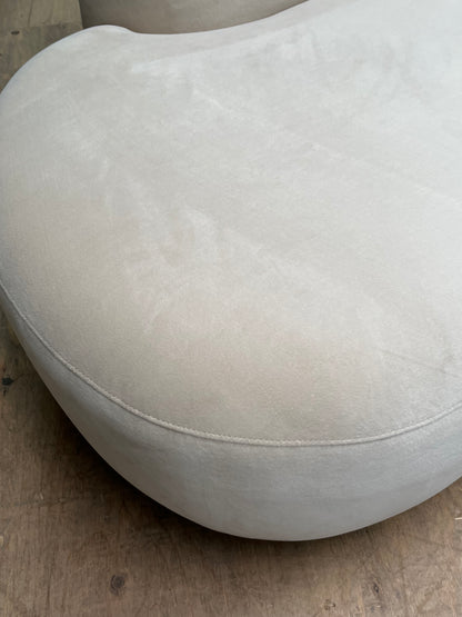 Modern White Rounded Sofa