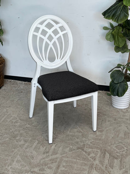 Round Back Patterned Dining Chair