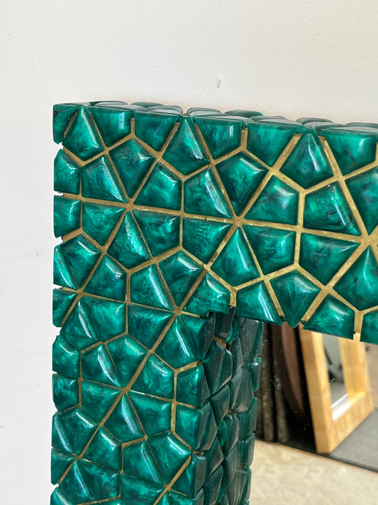 Green Tile Mirror