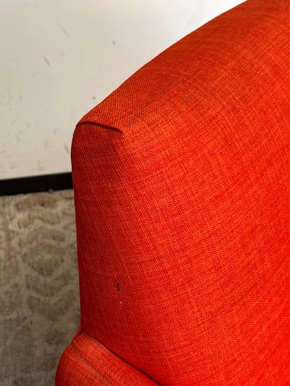 CB2 Parlor Atomic Orange Armchair