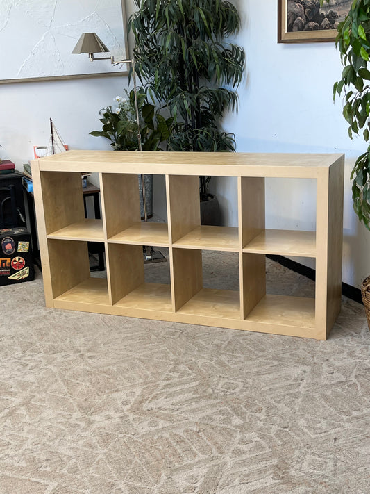 IKEA Style Wooden 8-Cube Bookcase