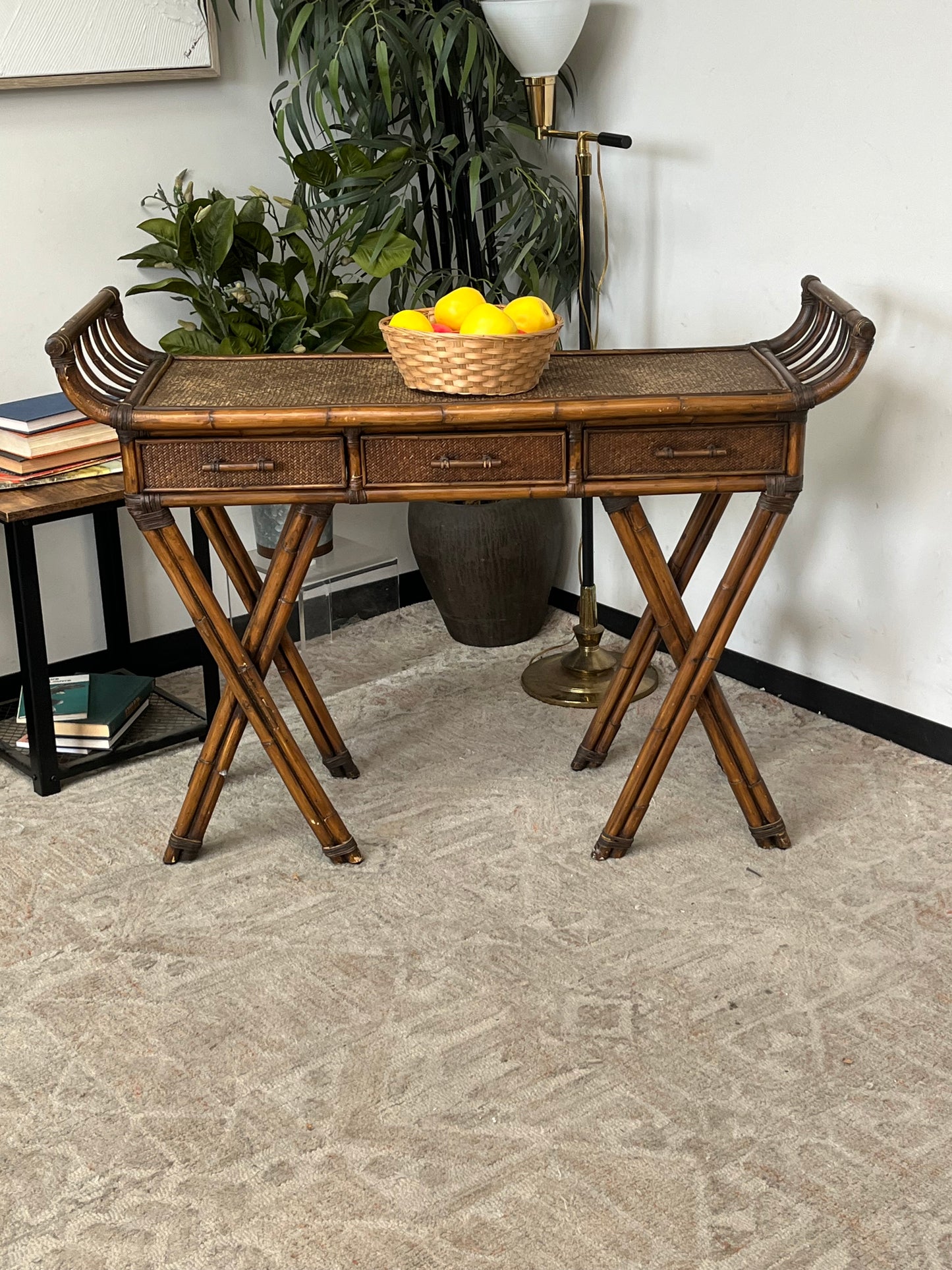 Rattan Console Table