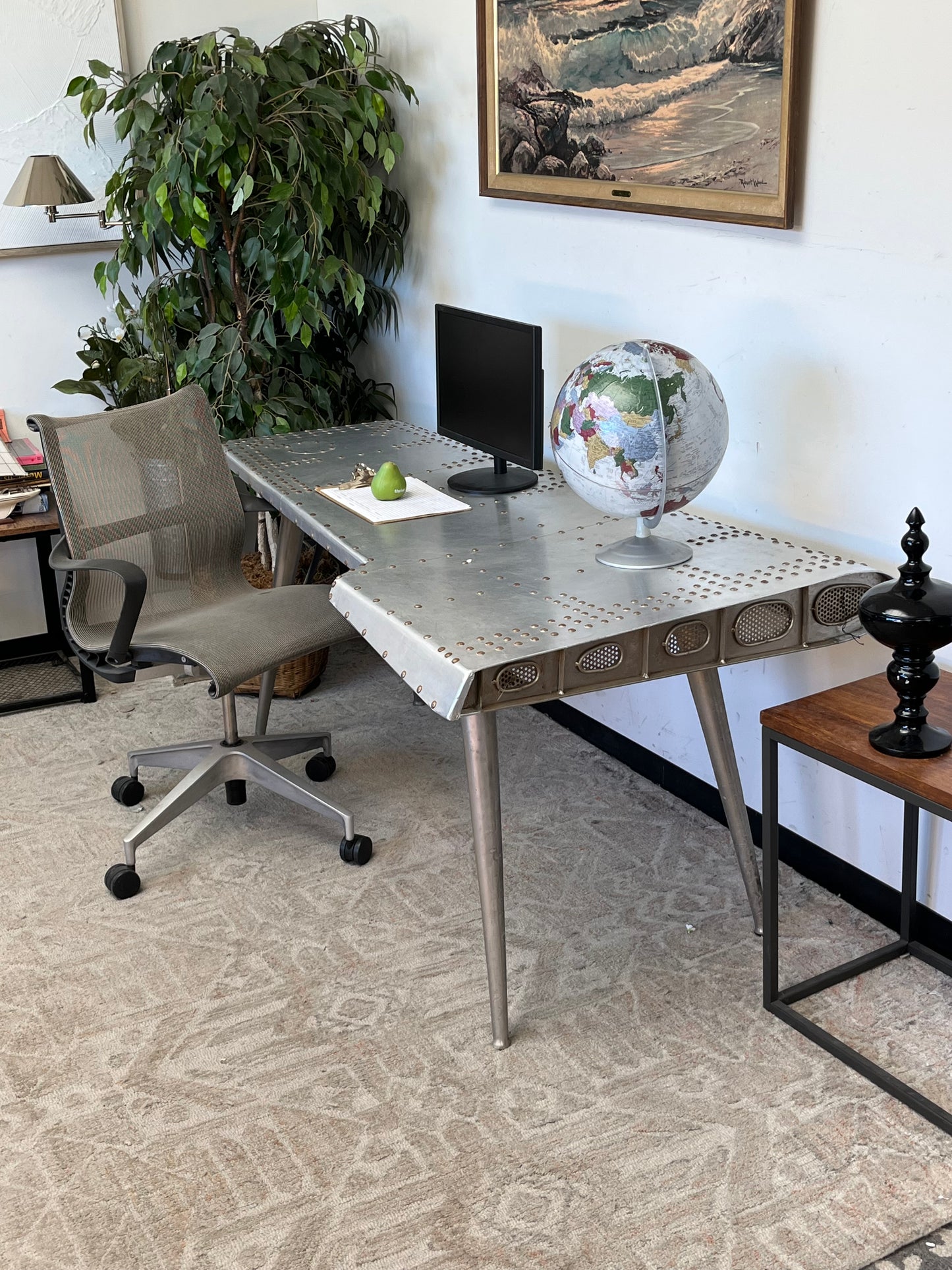 Metal Midway Aviator Desk