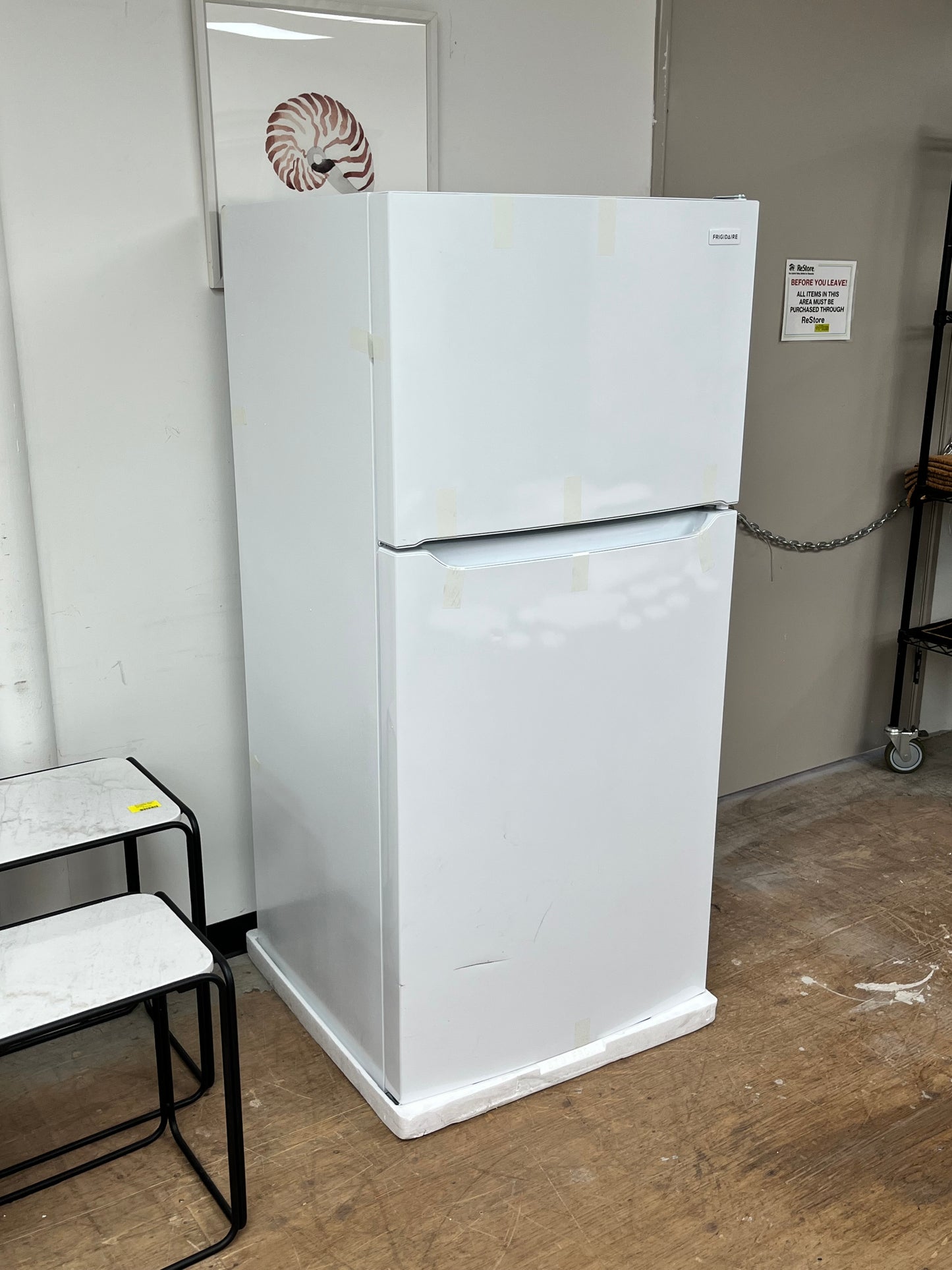 Frigidaire White 18.3 Cu. Ft. Top Freezer Refrigerator - Dented