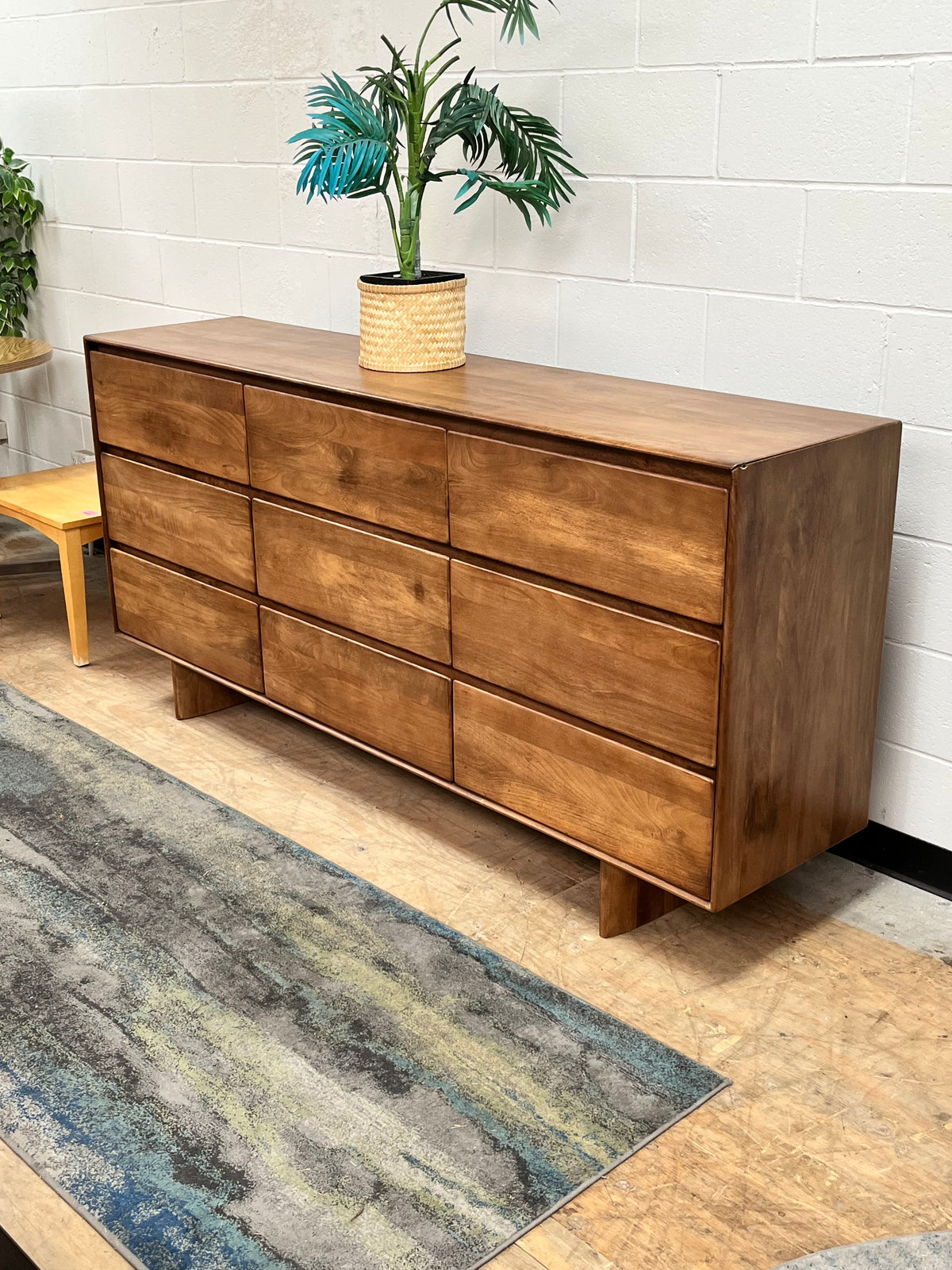 Mid-Century Style Light Brown Credenza