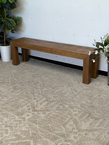 Modern Style 61" Wooden Bench
