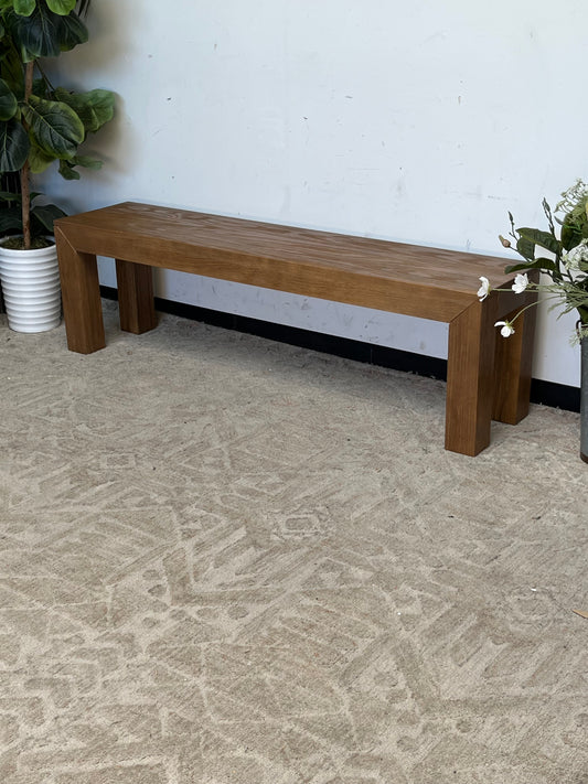 Modern Style 61" Wooden Bench