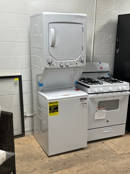GE Unitized Spacemaker Washer with Gas Dryer
