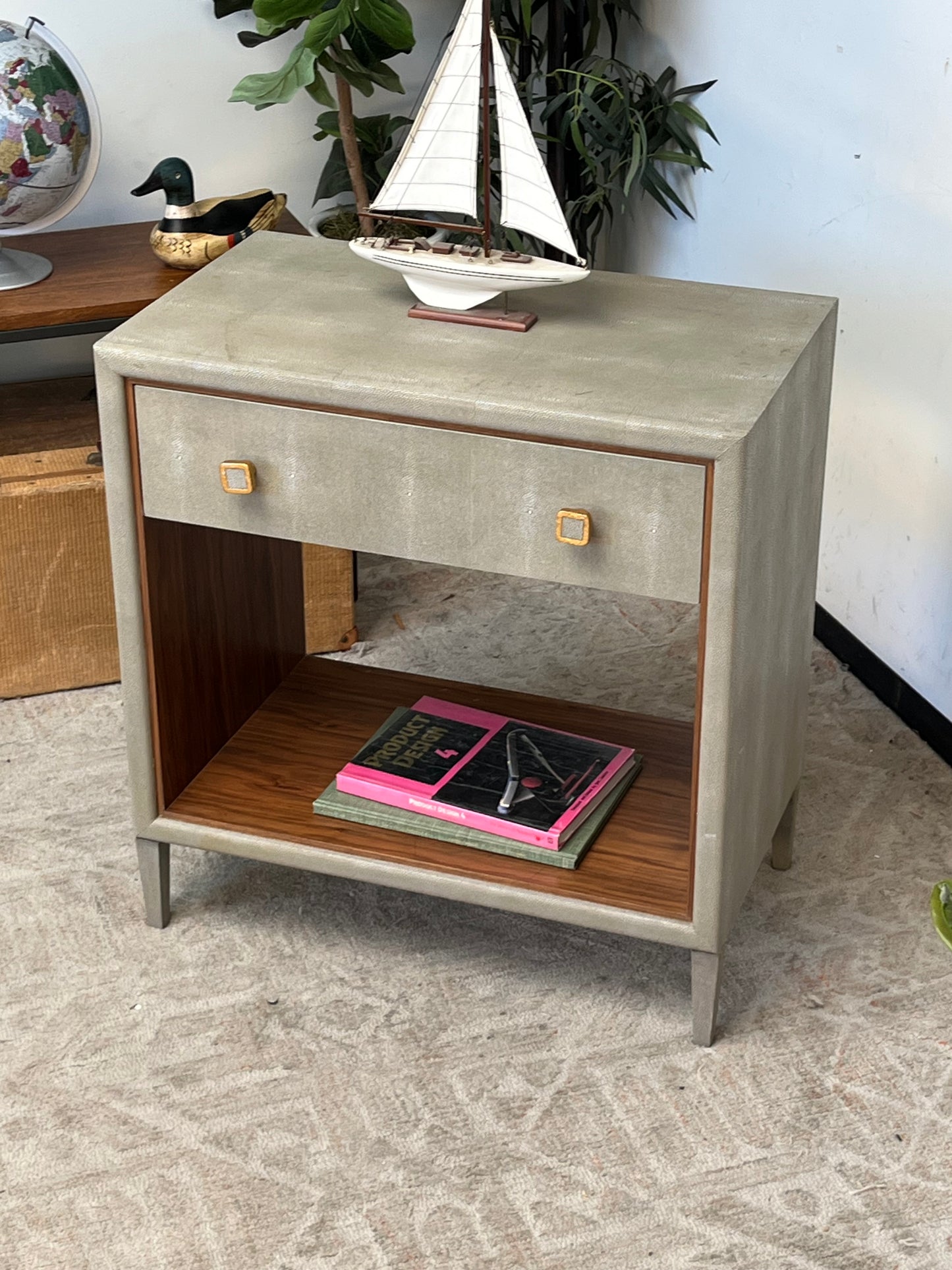 Shagreen Bedside Table