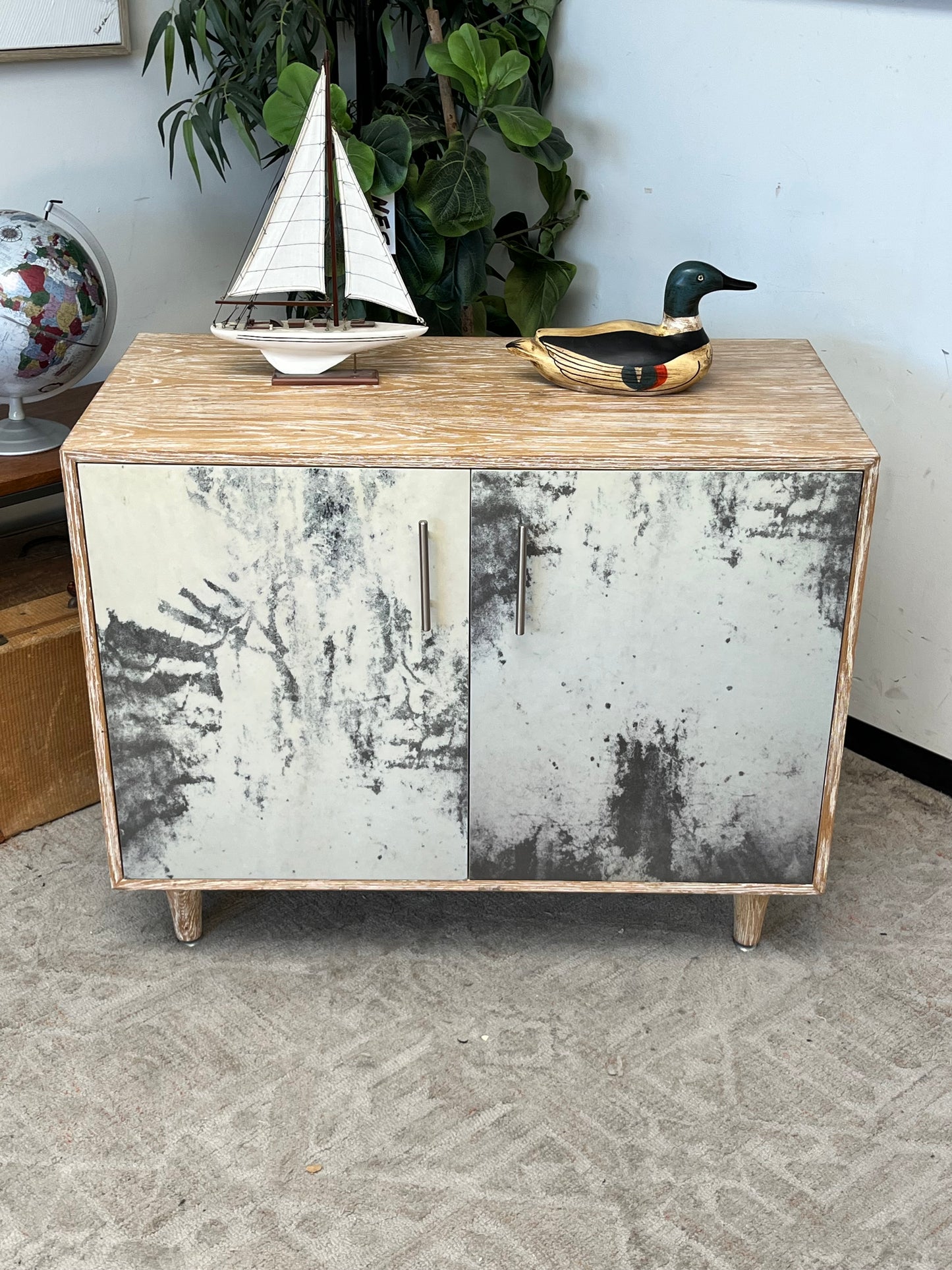 Modern Rustic Style 2-Door Cabinet
