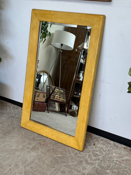 Yellow Rectangular Mirror