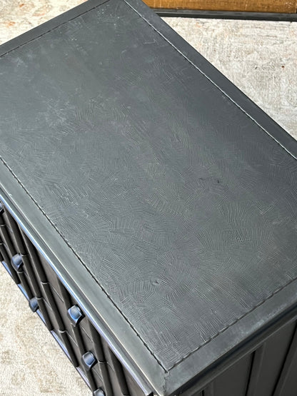 Brutalist 3 Drawer End Table