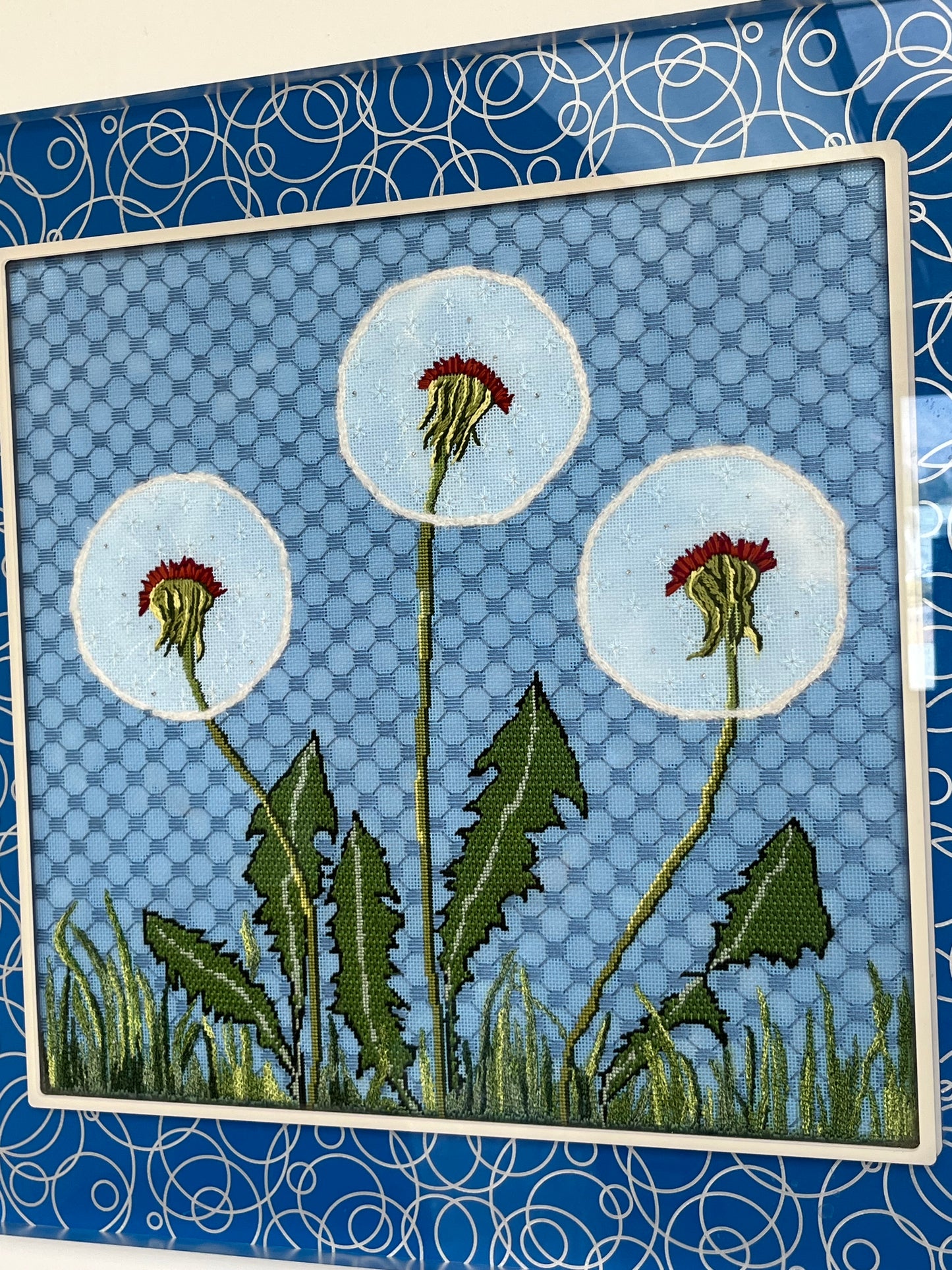 Cross-Stitch Style "Dandelion" Theme Artwork