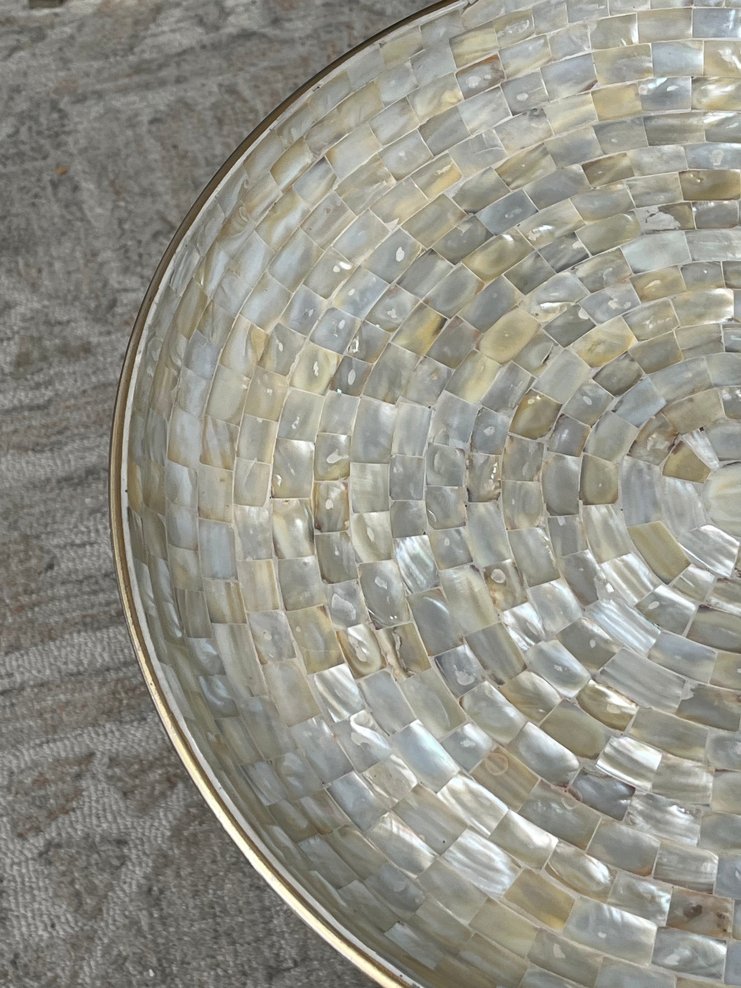 Modern Circular Shell Nightstand