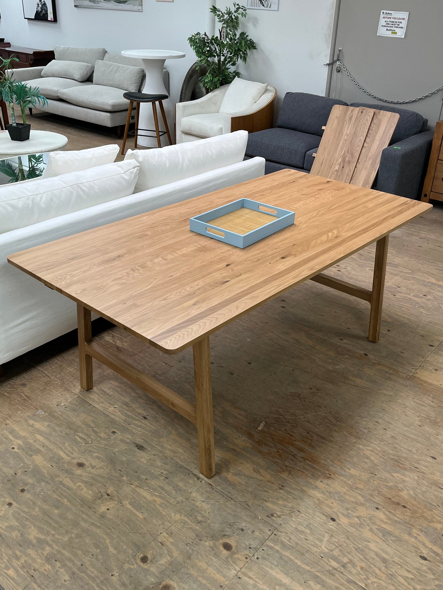 Farmhouse Style 74" Dining Table w/Extension