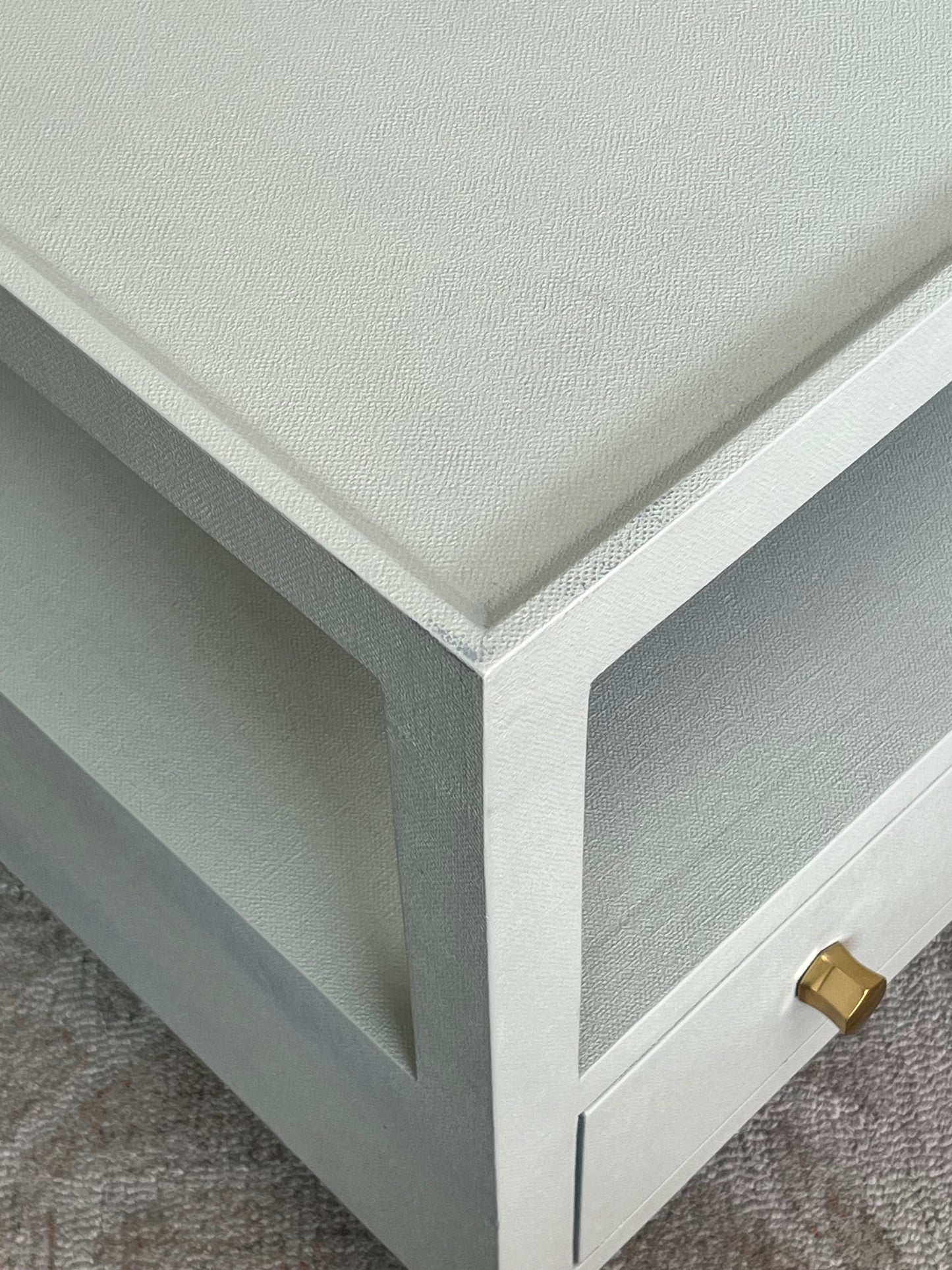 Modern Textured Gray End Table