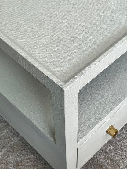 Modern Textured Gray End Table