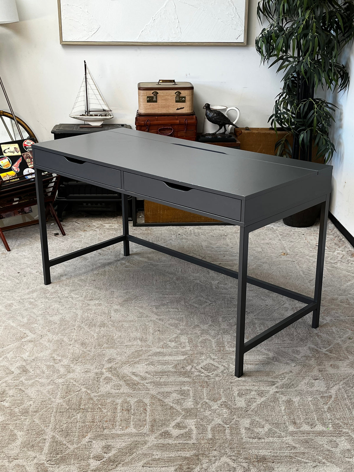 Ikea Grey Office Desk