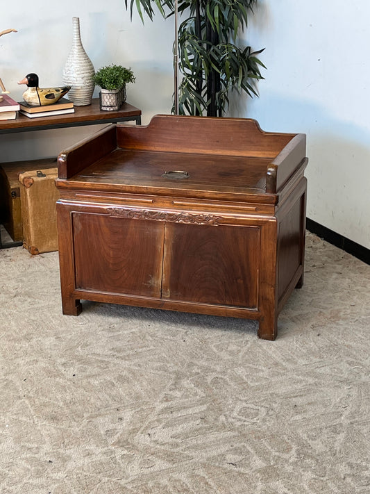 Antique Wooden Chest - Cracked